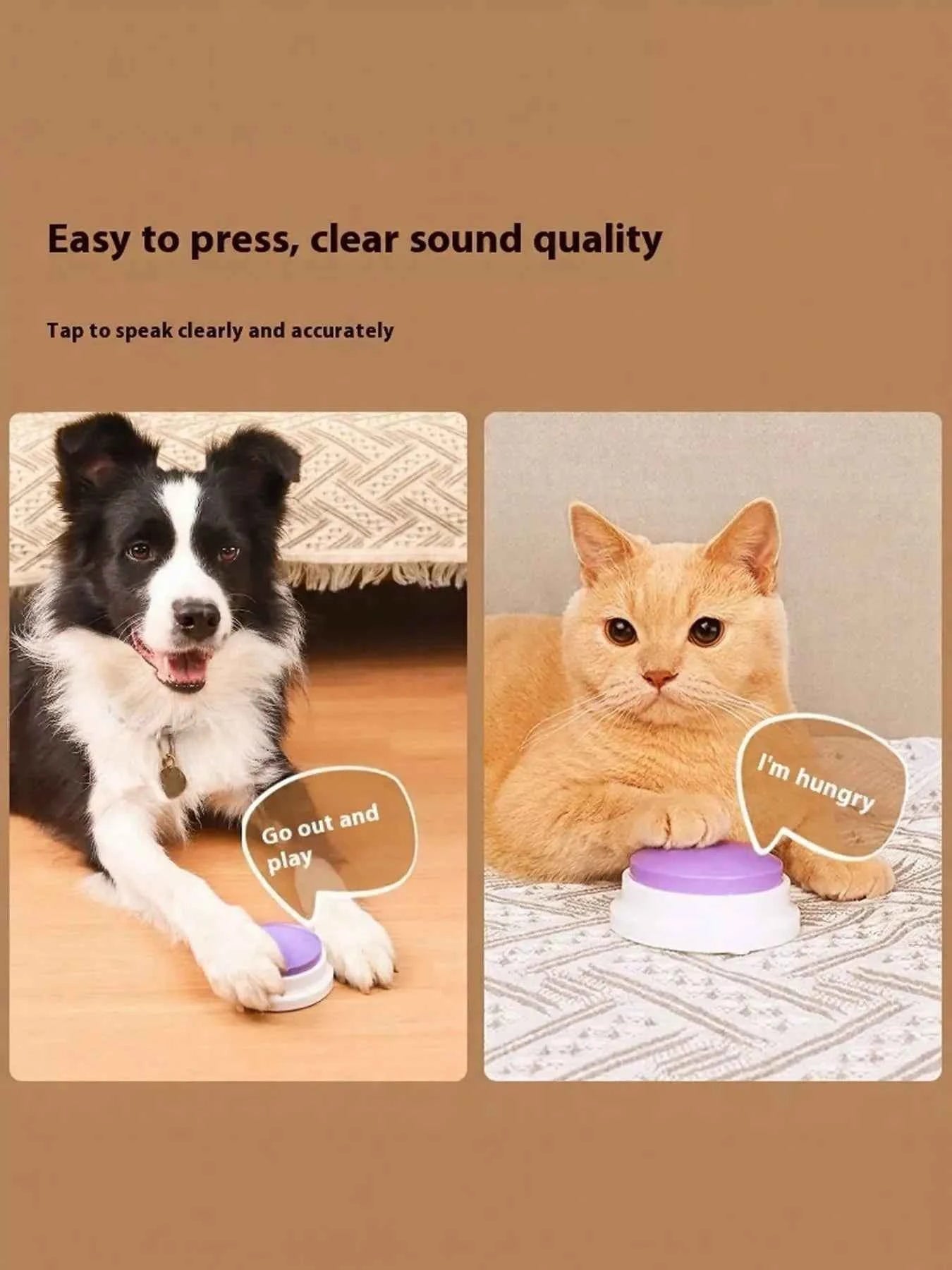 Recordable Talking Pet Sound Buttons