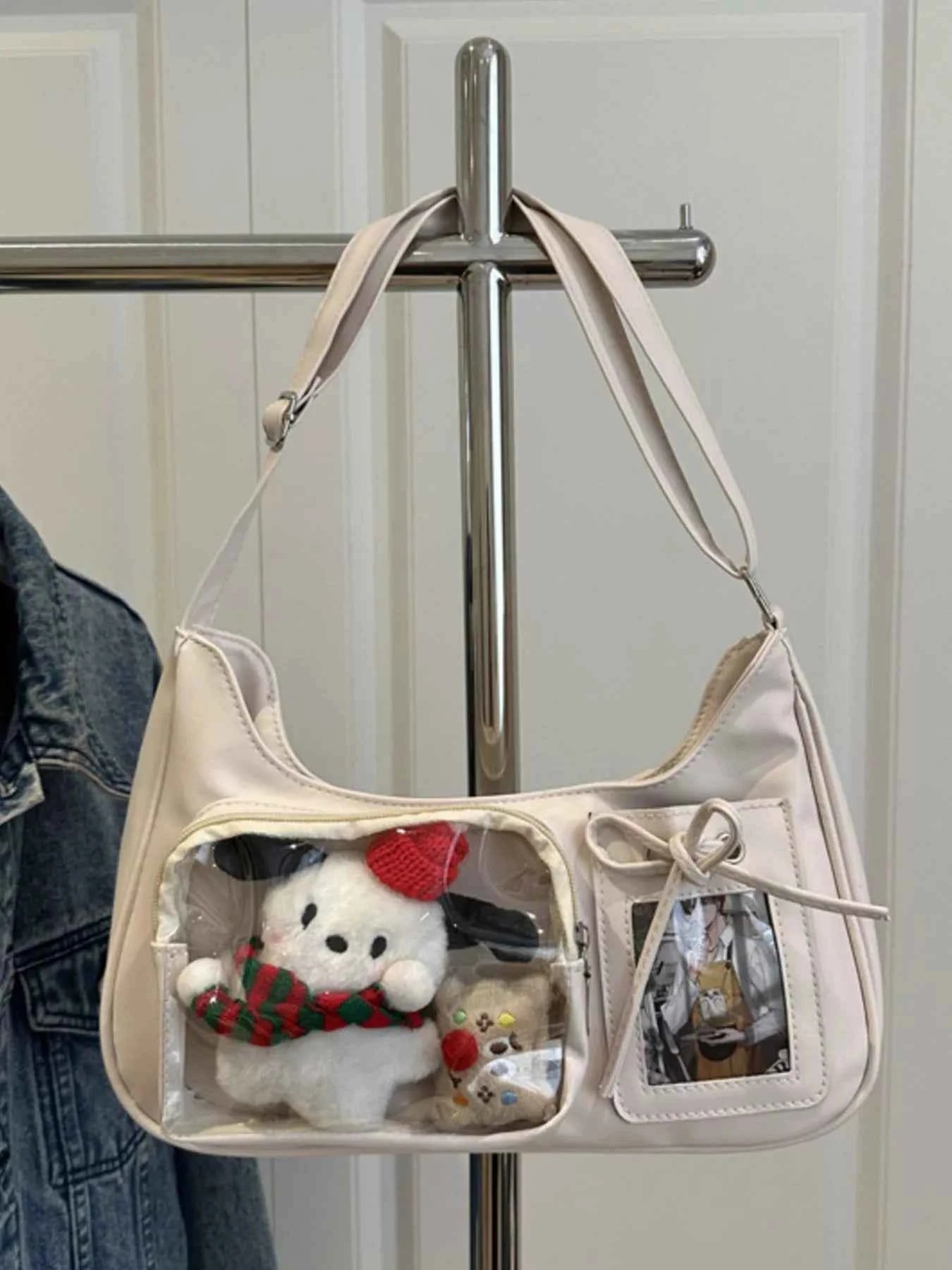 Clear Pocket Crossbody Bag