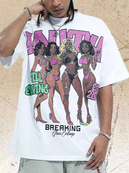 Men's Graphic Short Sleeve Oversized T-Shirt