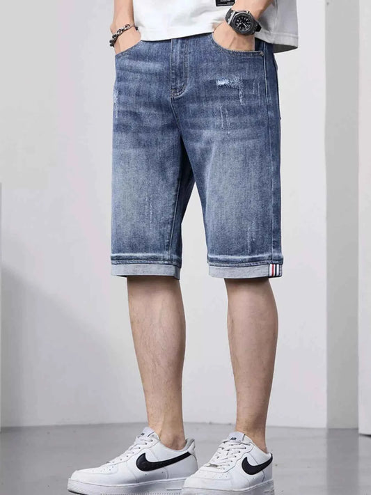 Men's Loose Fit Denim Shorts