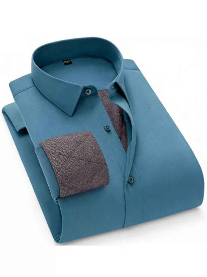 Men's Full Size Slim Fit Long Sleeve Shirt Plus Size