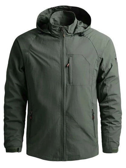 Men's Plus Size Tactical Hooded Softshell Jacket