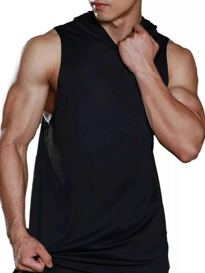 Men's Hooded Sleeveless Tank