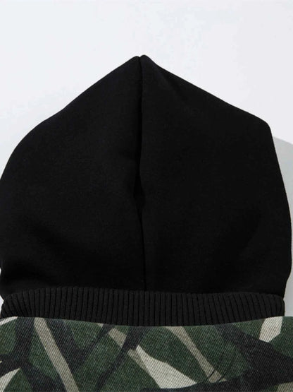 Men's Printed Zip Up Long Sleeve Jacket