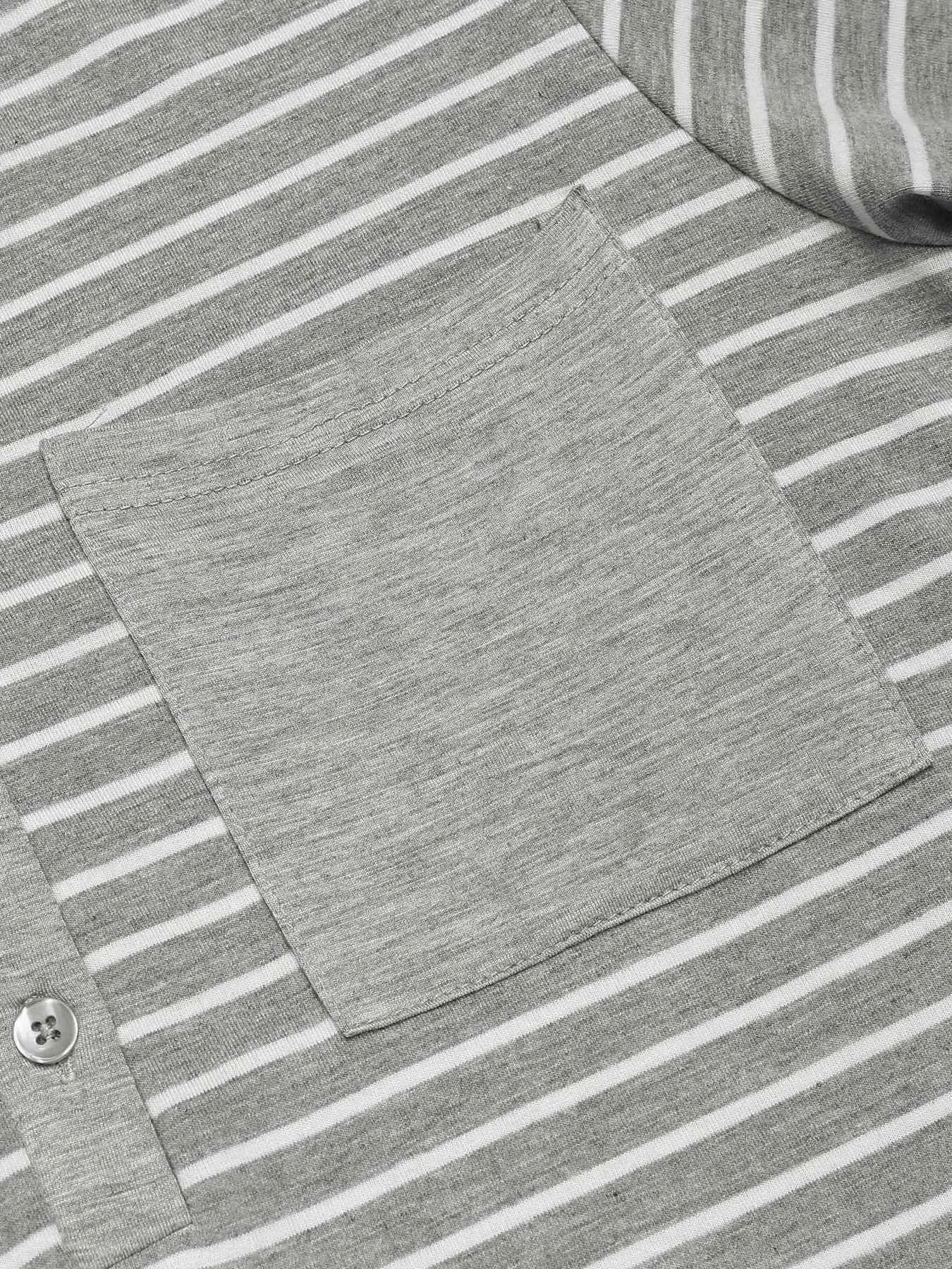 Striped Long Sleeve Lounge Dress