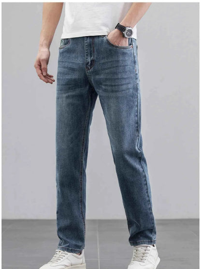 Men's Wash Straight Leg Jeans
