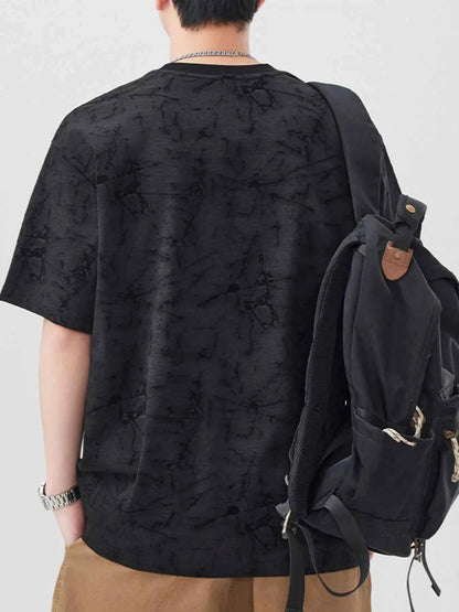 Men's Plus Size Round Neck Half Sleeve T-Shirt