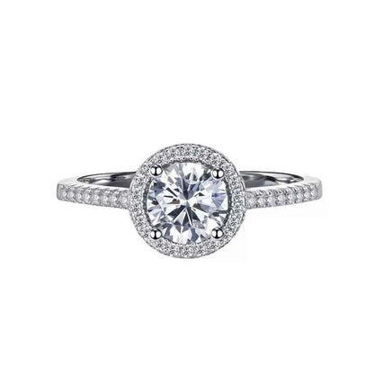 1 Carat Moissanite 925 Sterling Silver Ring