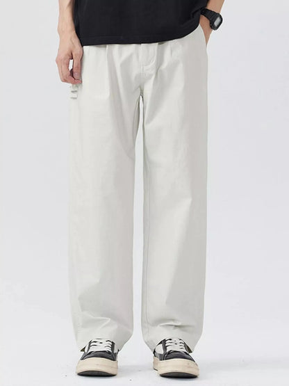 Men's Full Size Relaxed Fit Wide Leg Casual Pants Plus Size