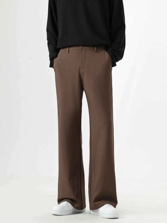 Men's Full Size Basic Style Wide Leg Pants Plus Size