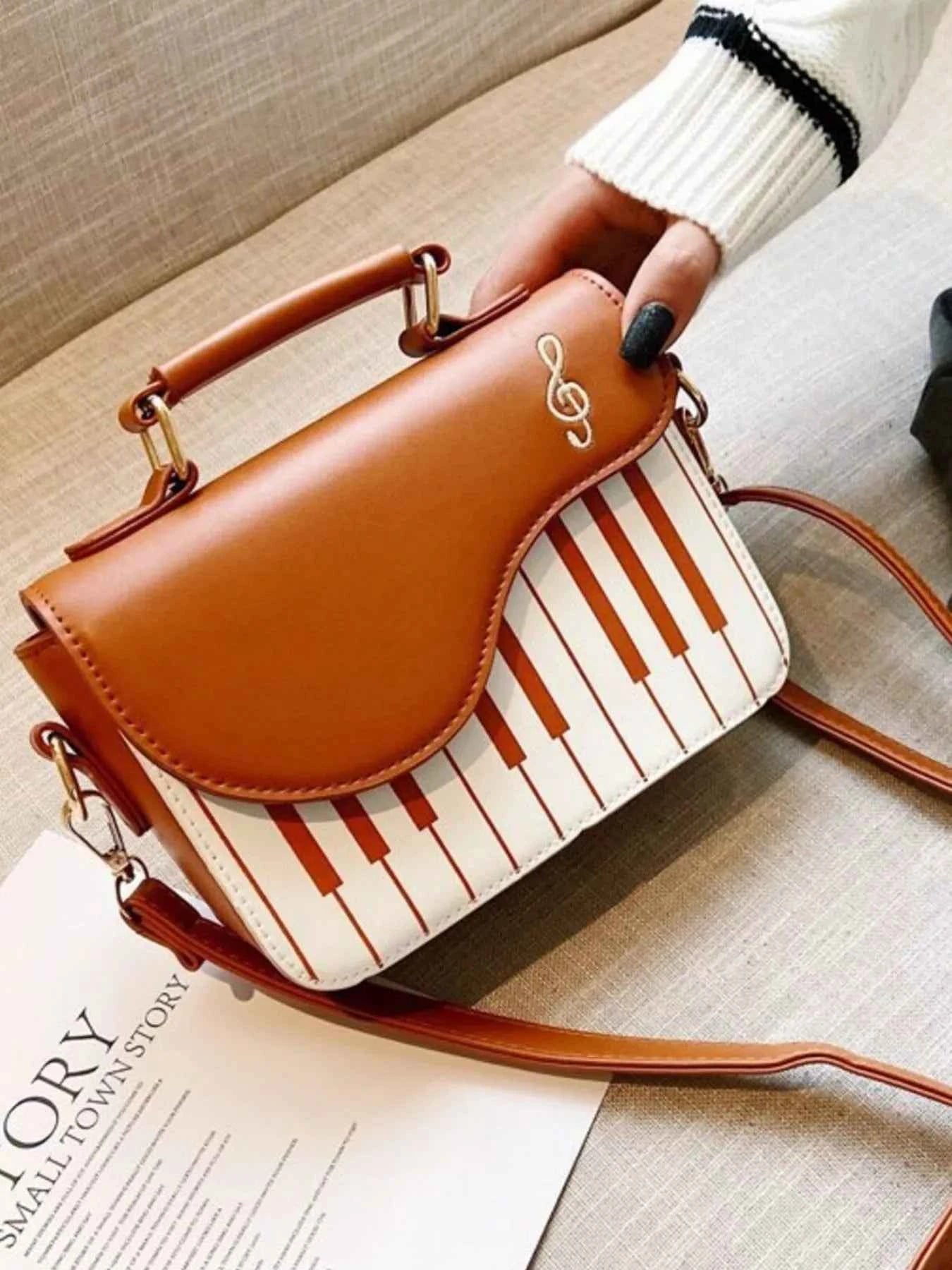 Piano Keys Crossbody Bag