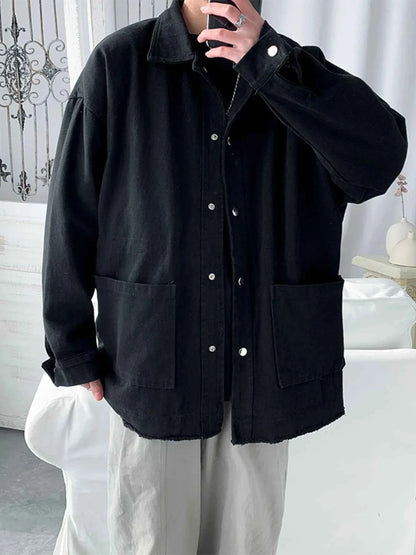 Men's Button Up Long Sleeve Jacket