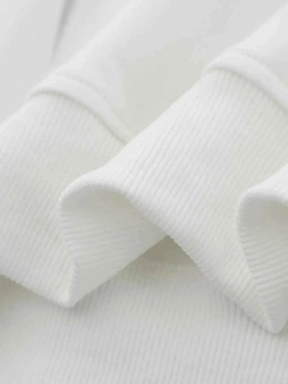 Men's Spider Graphic Oversized Hoodie with Side Button Details