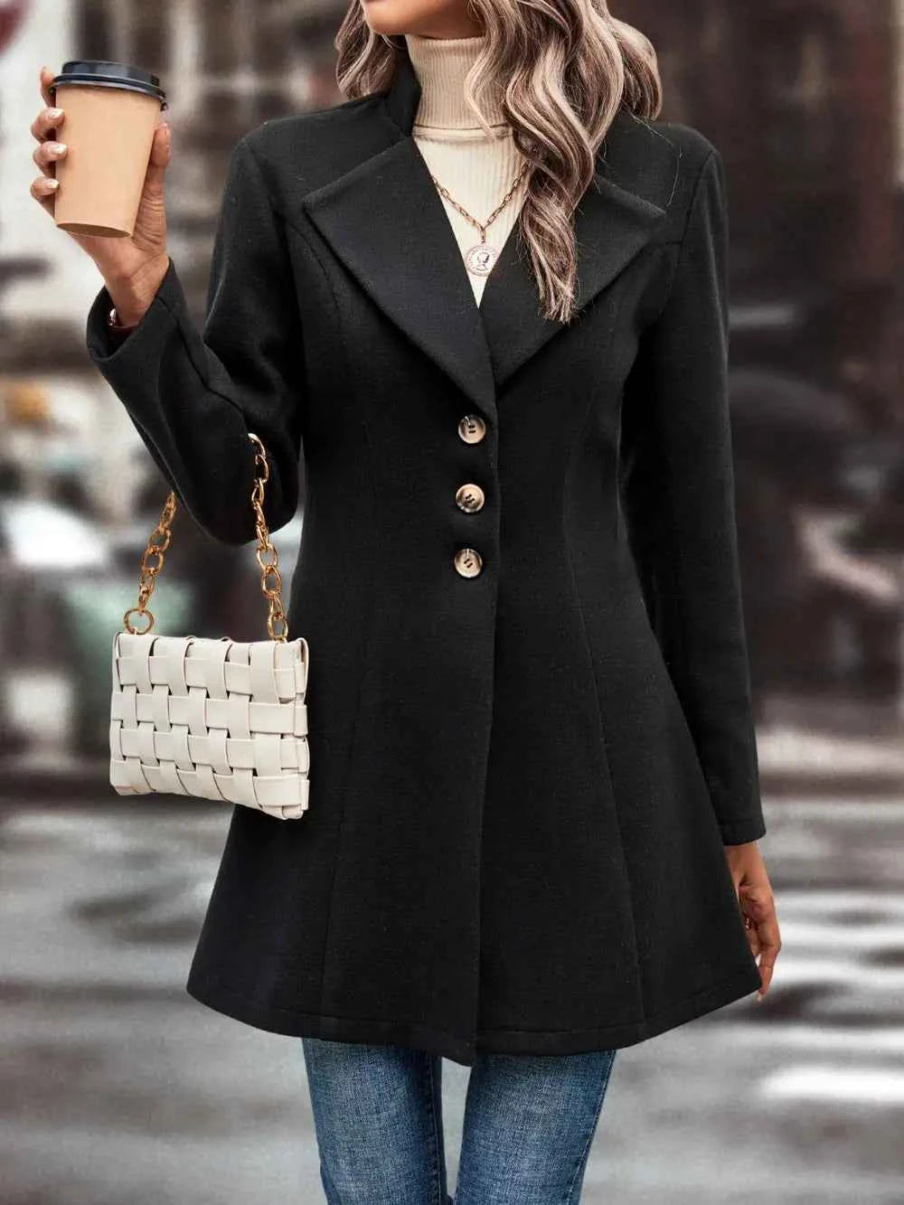 Button Up Longline Coat