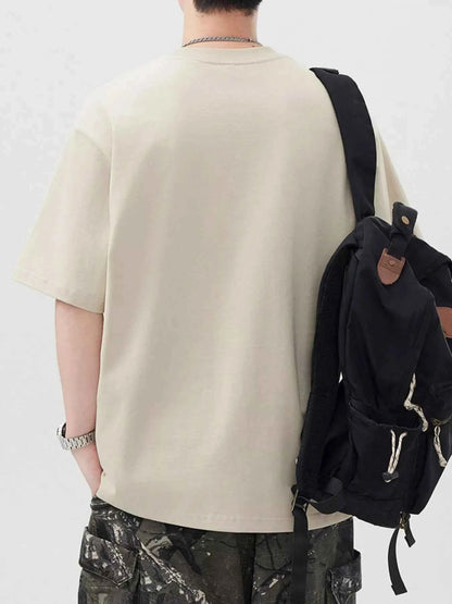 Men's Plus Size Round Neck Short Sleeve T-Shirt