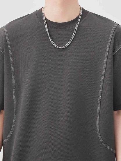 Men's Plus Size Round Neck Relaxed Fit T-Shirt