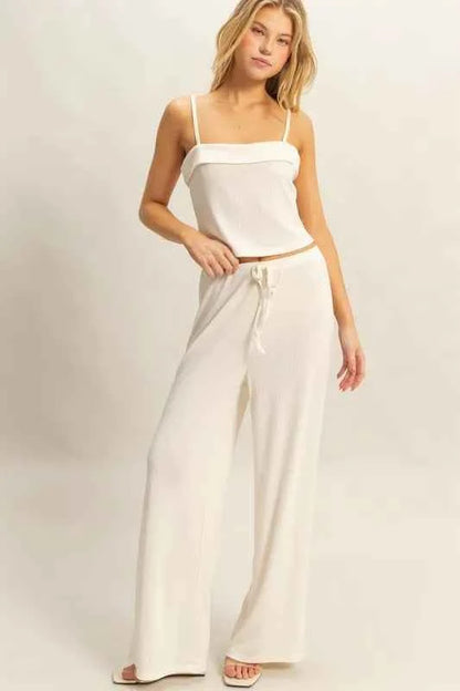 HYFVE Rib Knit Cami Top and Pants Set