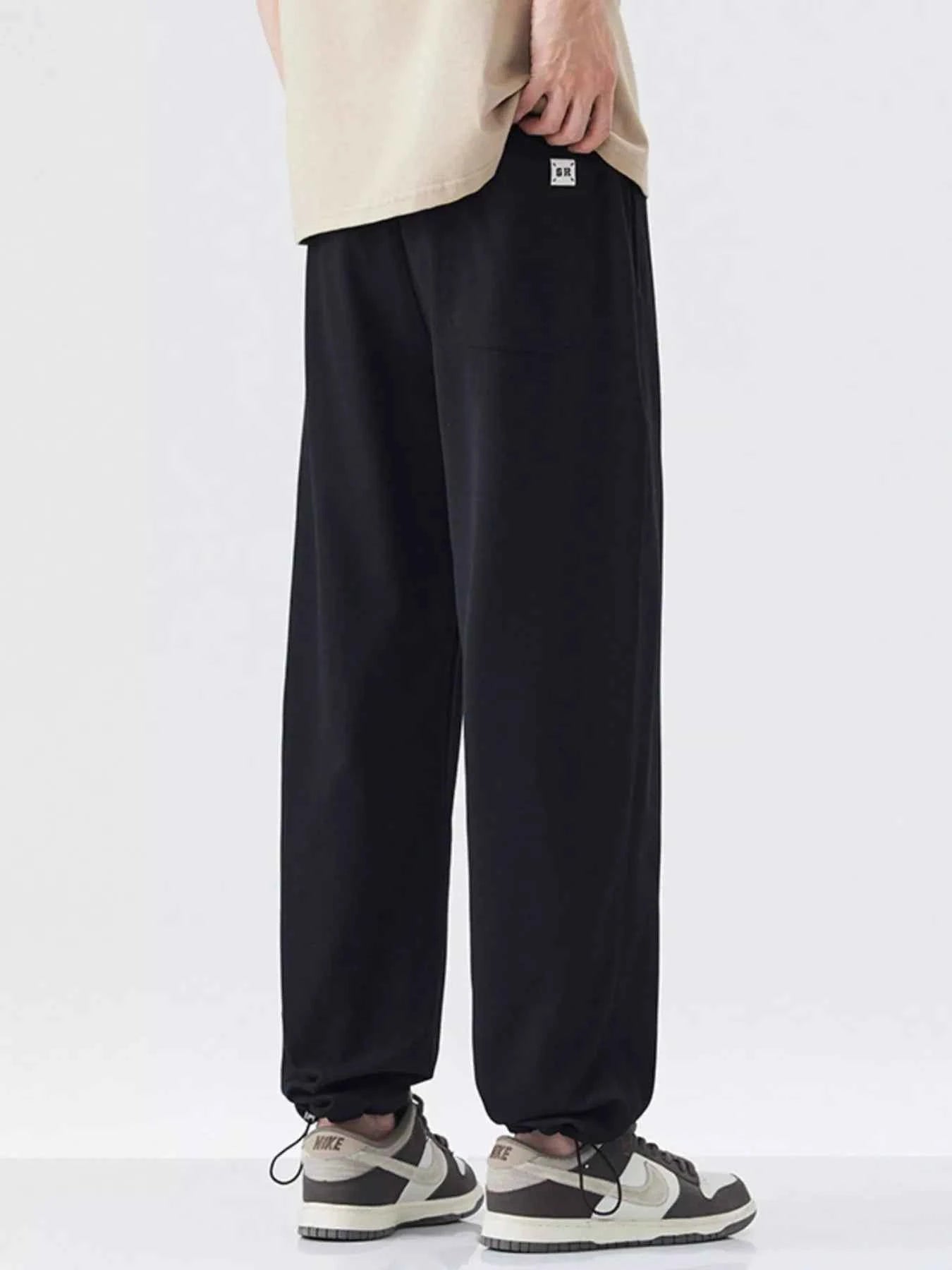 Men's Plus Size Drawstring Relaxed Fit Casual Pants