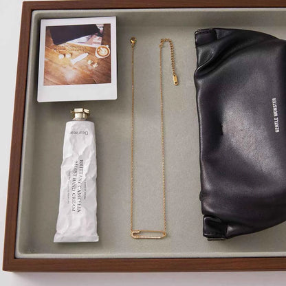 18K Gold-Plated Paperclip Necklace