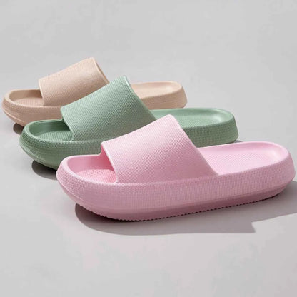 Open Toe Platform Slippers