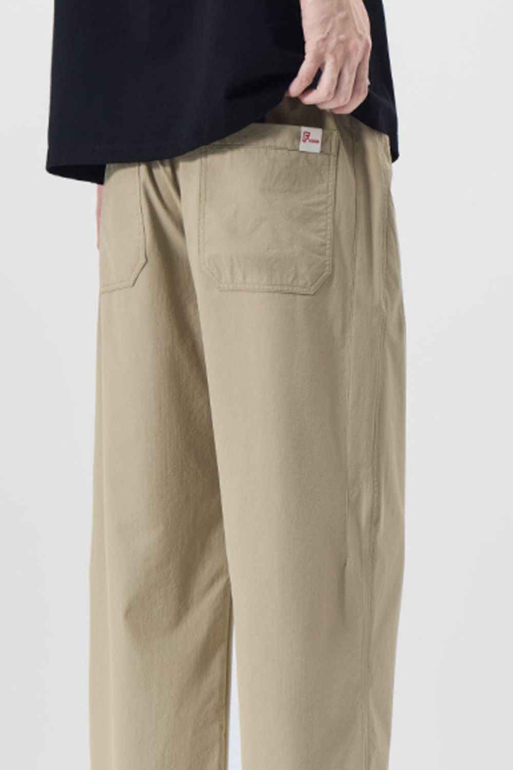 Men's Plus Size Casual Loose-Fit Cropped Pants