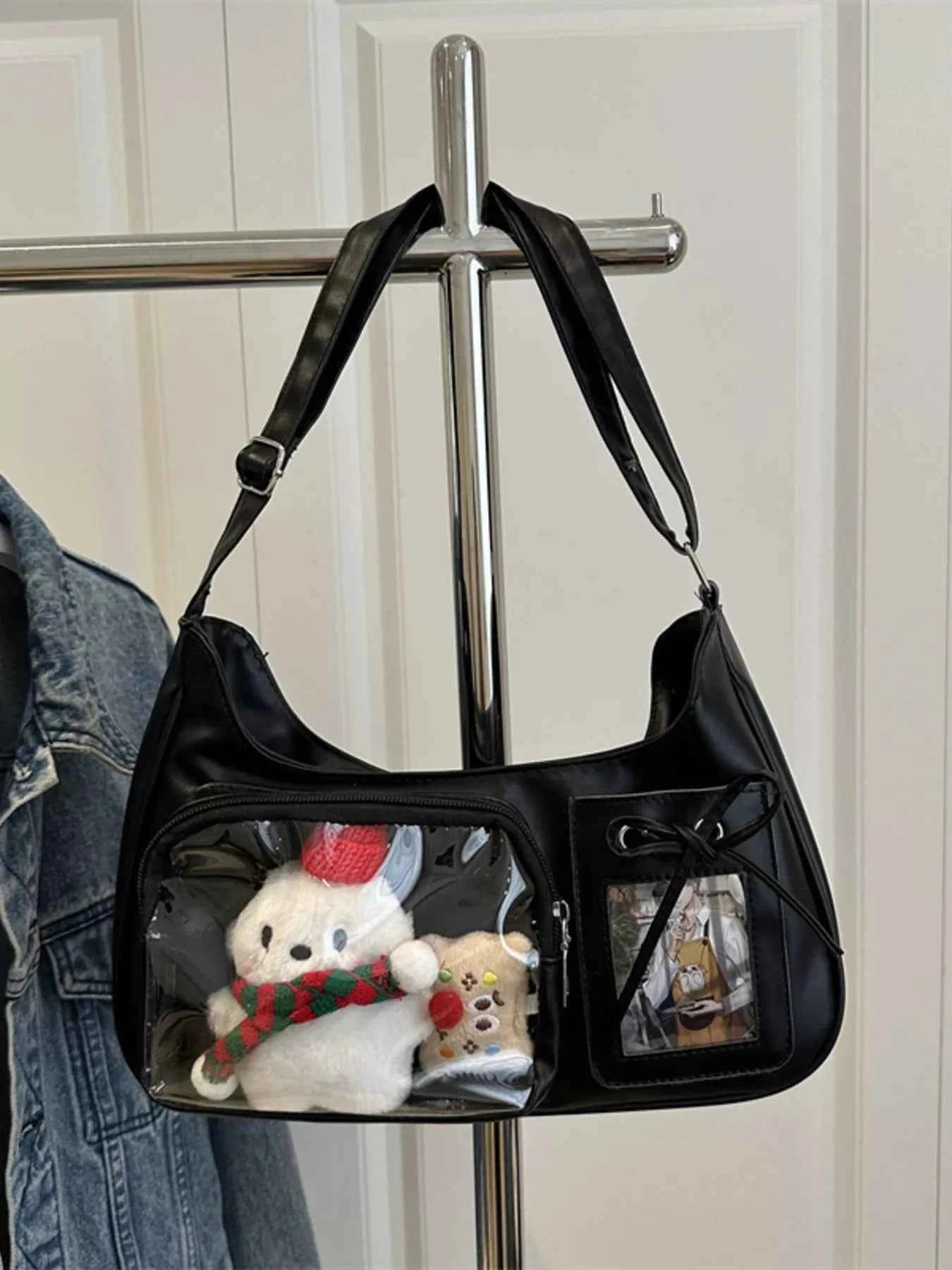 Clear Pocket Crossbody Bag