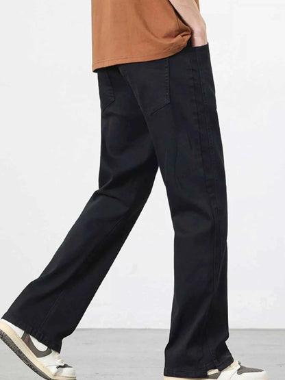 Men's Full Size Straight Leg Jeans Plus Size