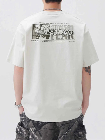 Men's Plus Size Round Neck Short Sleeve T-Shirt