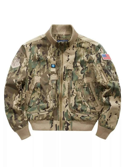 Men's Plus Size Zip Up Long Sleeve Jacket