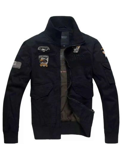 Men's Plus Size Zip Up Long Sleeve Jacket