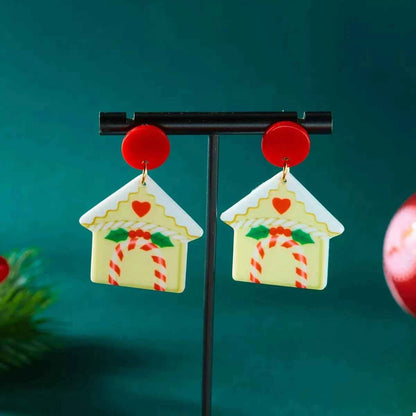 Christmas Acrylic Dangle Earrings