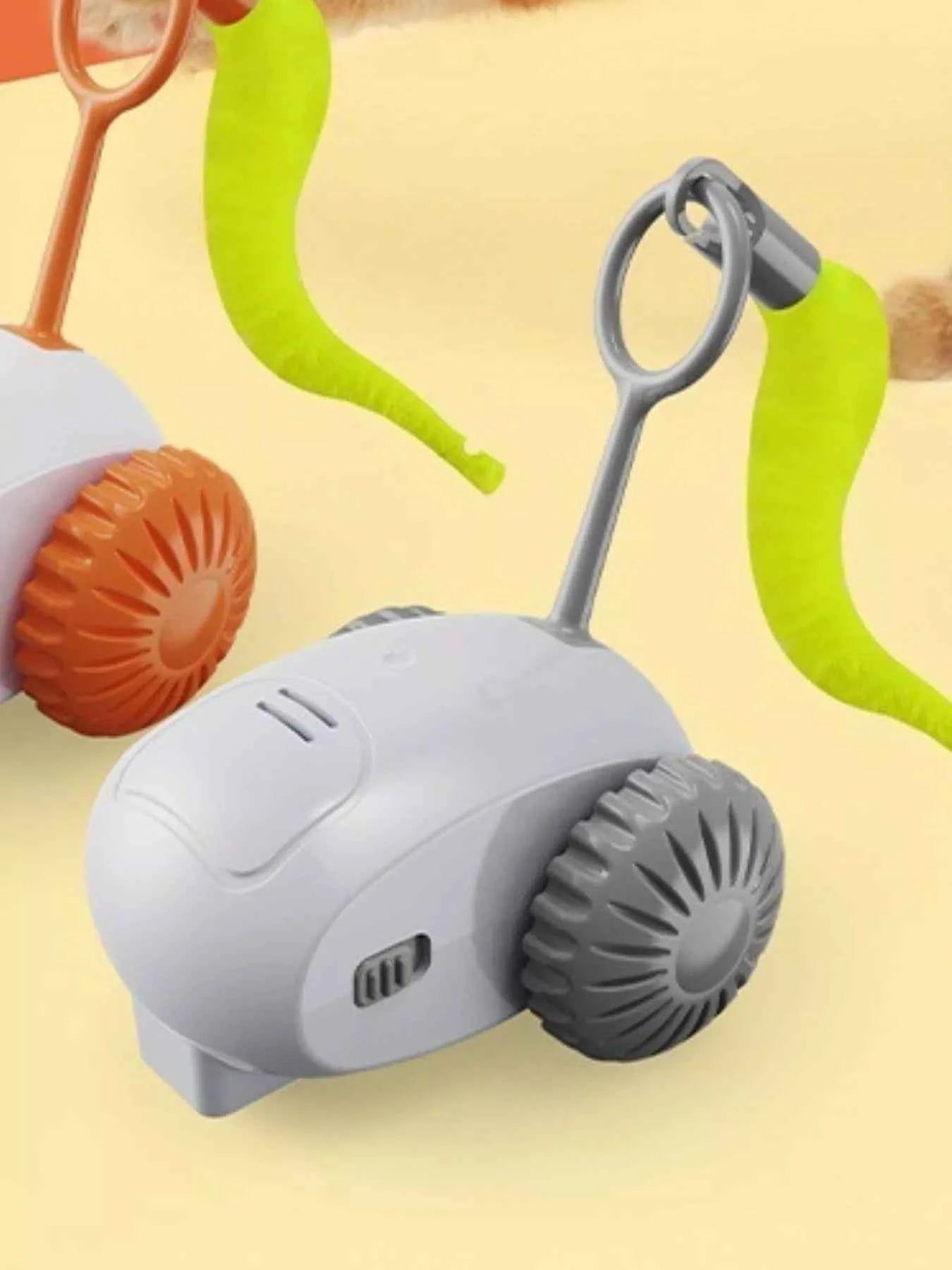 Interactive Self-Rotating Pet Teaser Toy