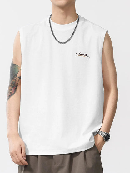 Men's Plus Size Round Neck Tank