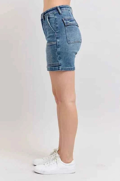 Judy Blue Full Size High Rise Denim Shorts Plus Size