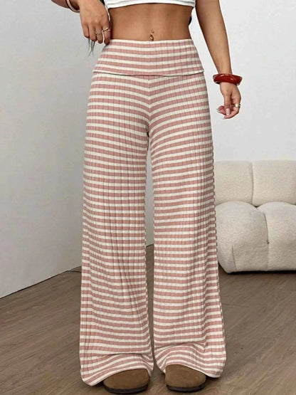 Striped Wide Leg Pants