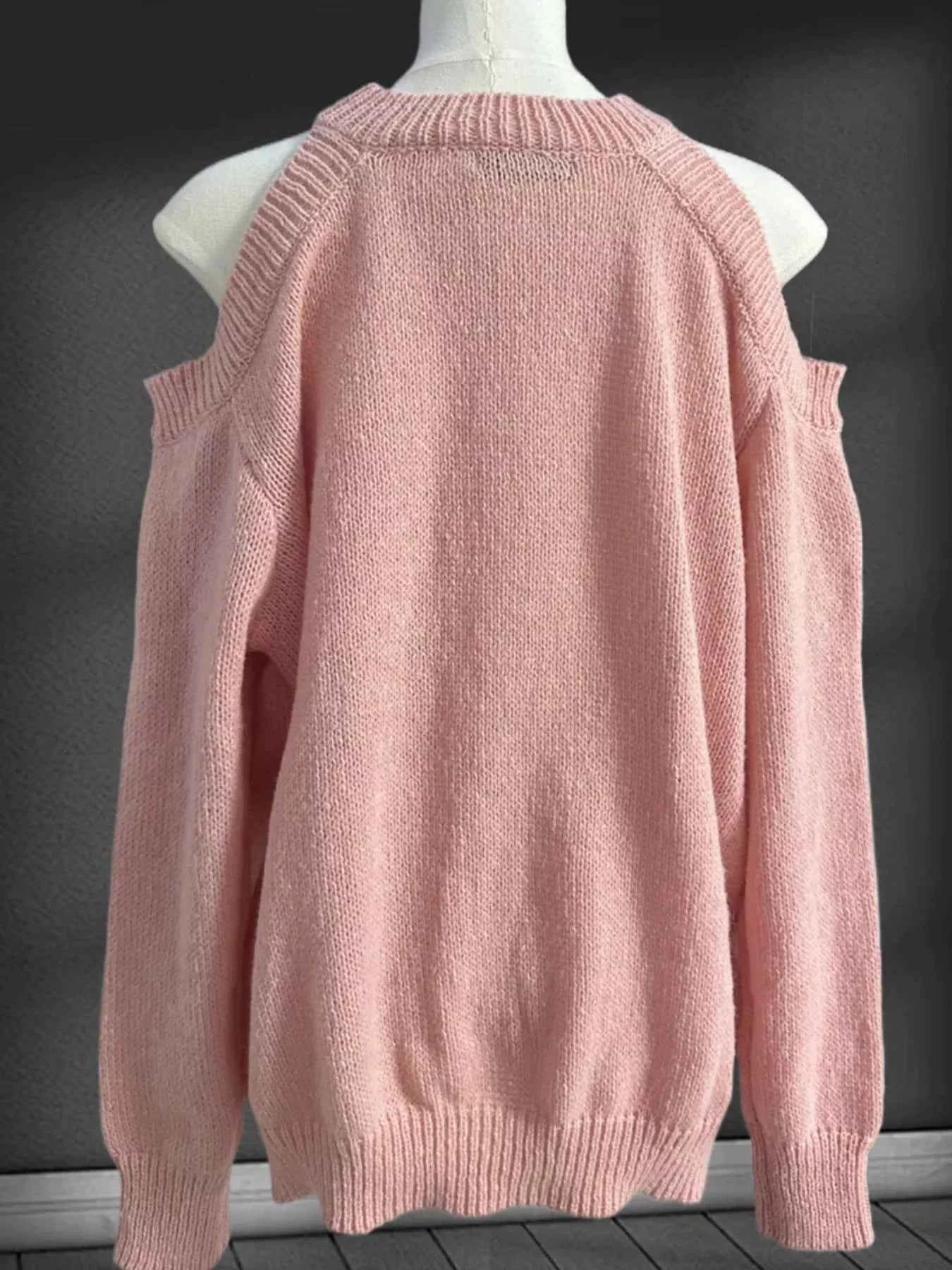 Cold Shoulder Knit Sweater