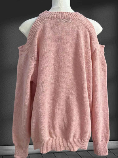 Cold Shoulder Knit Sweater