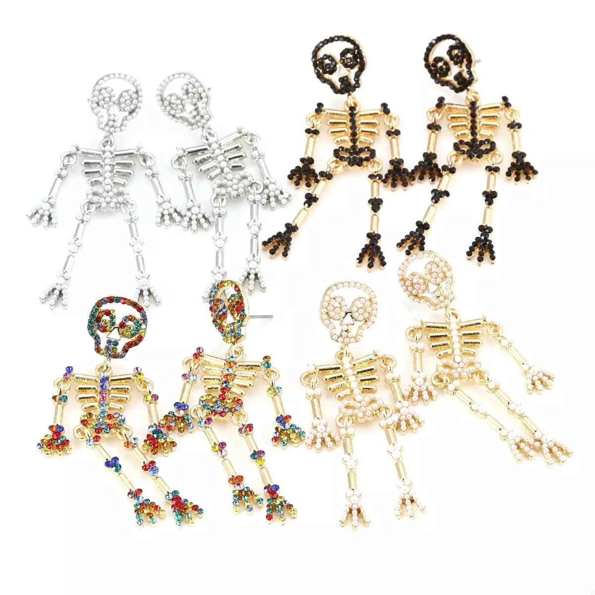 Halloween Skeleton Statement Earrings