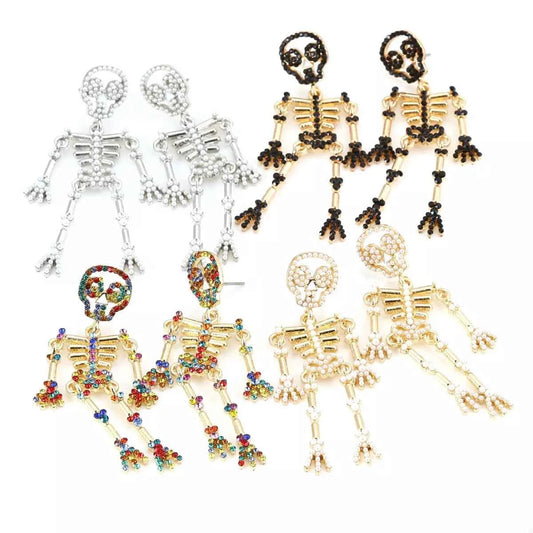 Halloween Skeleton Statement Earrings