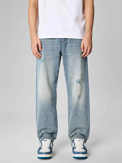 Men's Distressed Relaxed Fit Jeans