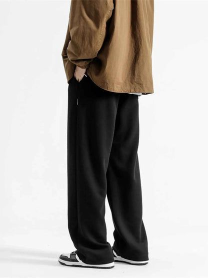 Men's Full Size Casual Loose-Fit Drawstring Sweatpants Plus Size