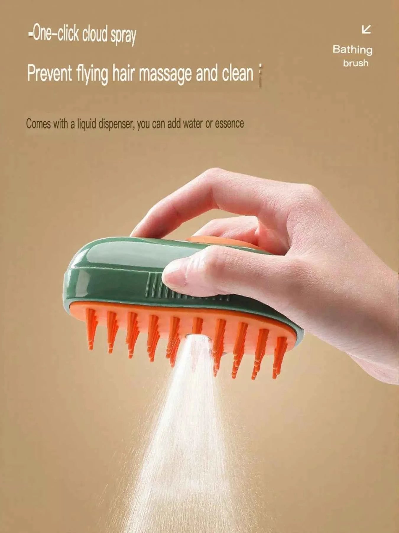 Gentle Silicone Bristle Pet Shower Brush