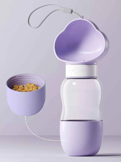 Portable 2-in-1 Pet Water and Food Bowl