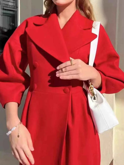 Double-Breasted Longline Coat