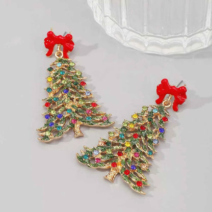 Christmas Tree Dangle Earrings