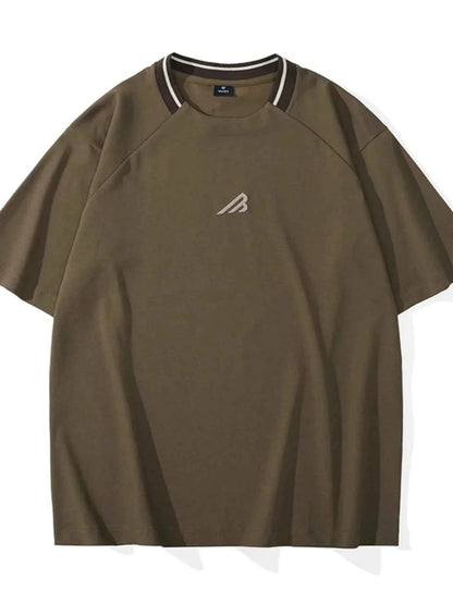 Men's Plus Size Round Neck Short Sleeve T-Shirt