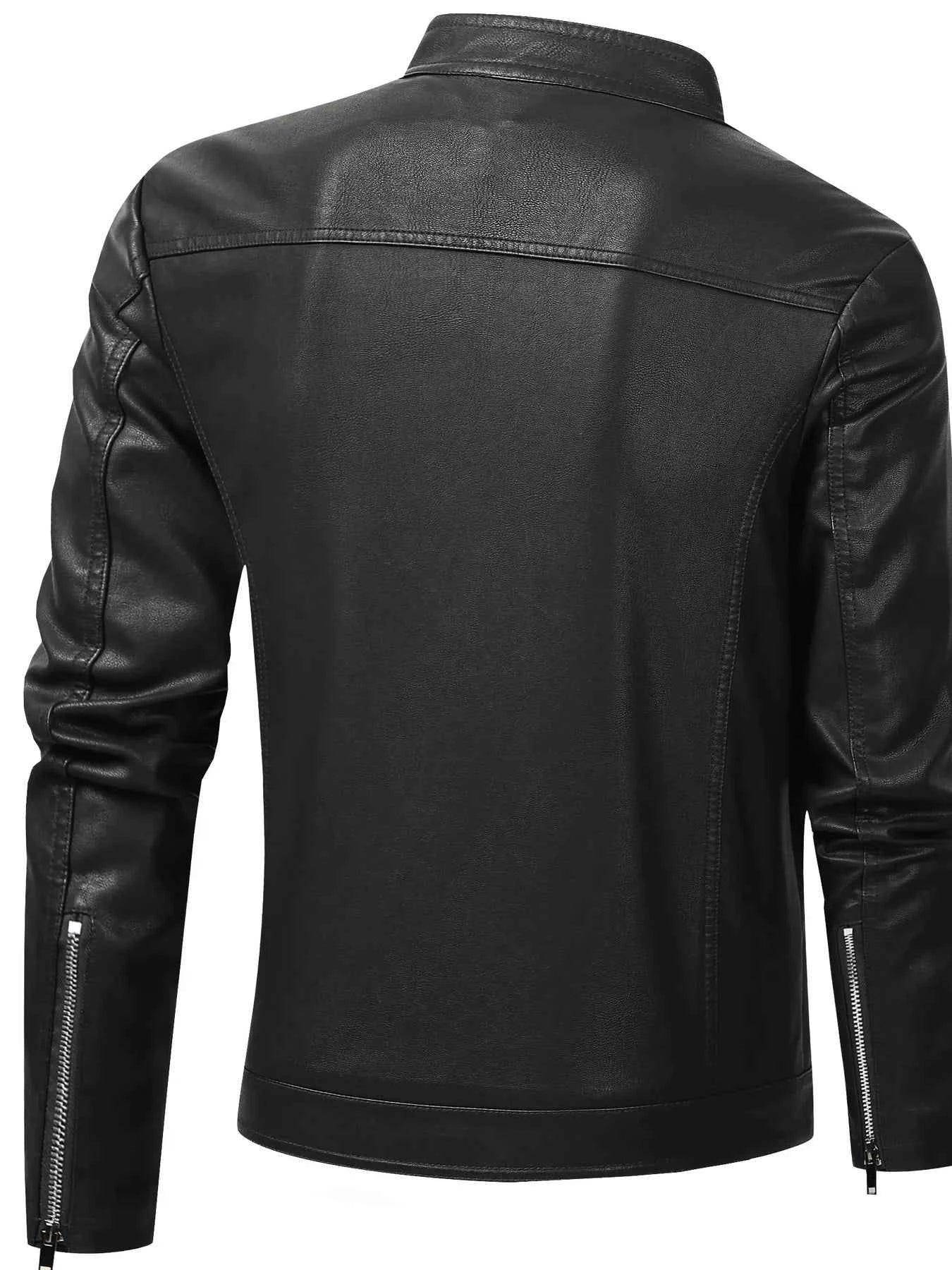 Men's Plus Size Zip Up Long Sleeve Jacket