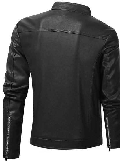Men's Plus Size Zip Up Long Sleeve Jacket