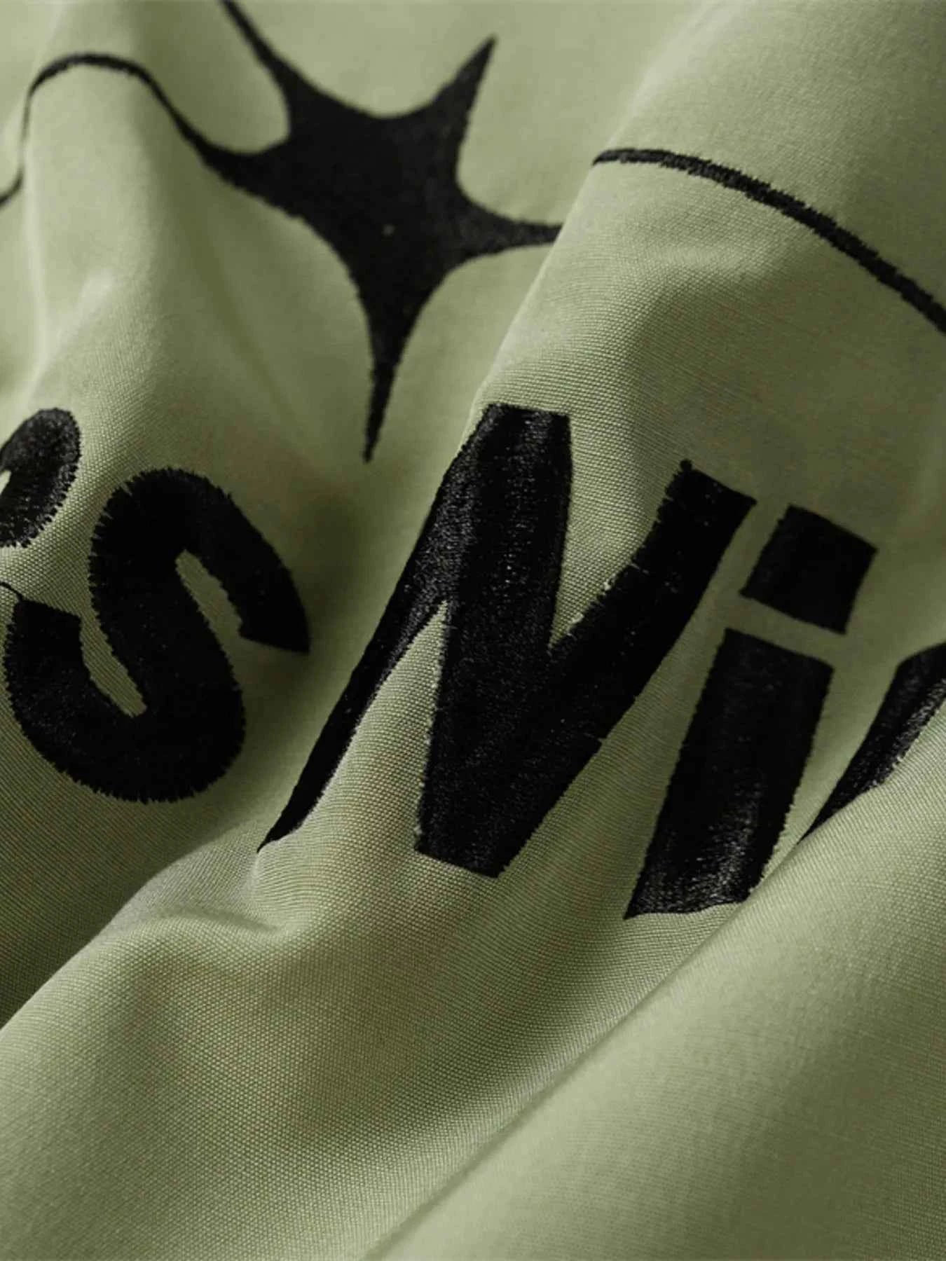 Men's Star Pattern Zip-Up Jacket