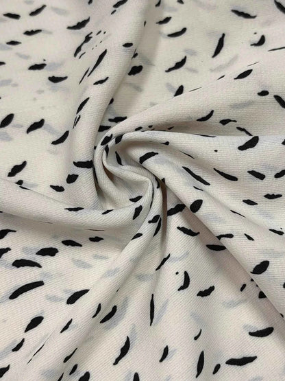 Ruffled Printed Tie Neck Long Sleeve Blouse